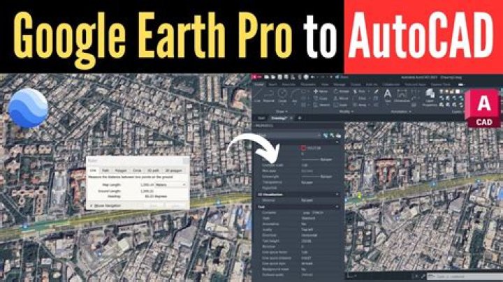 Can you import Google Earth into AutoCAD?