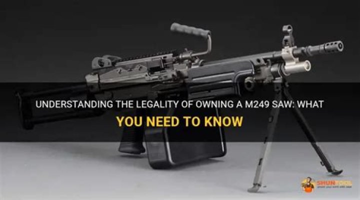 Can you legally own an M249?