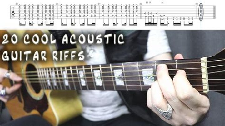 Can you play guitar riffs on acoustic?