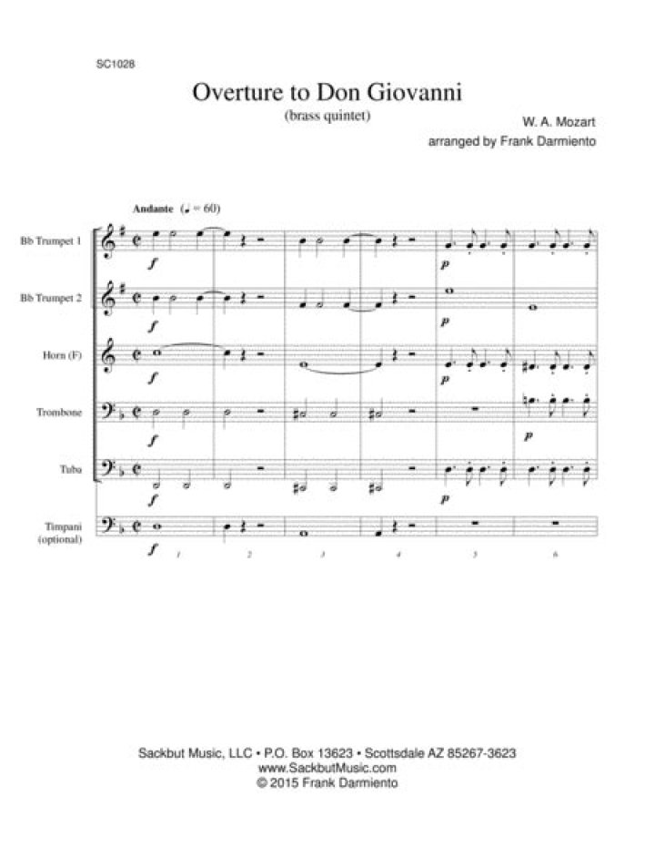 Did Mozart write the overture to Don Giovanni?