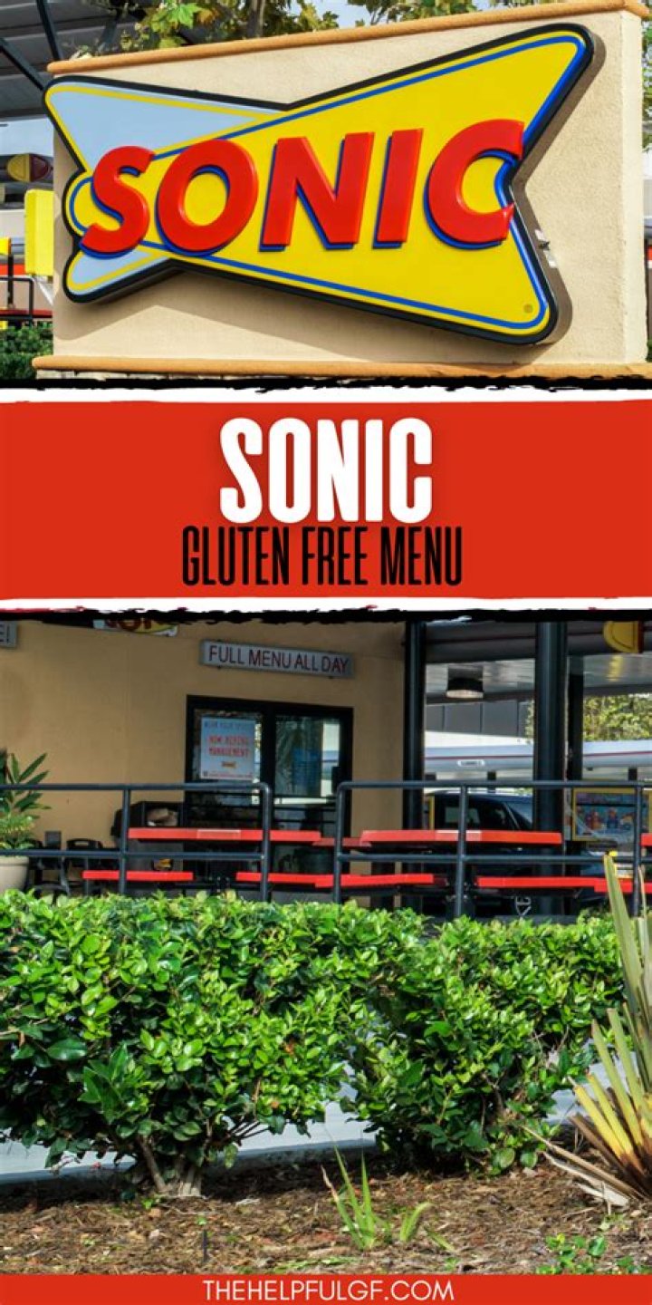 Does Sonic offer anything gluten free?