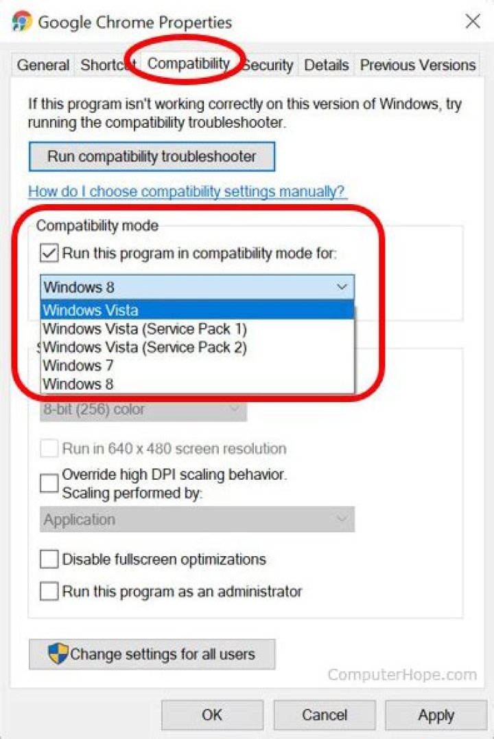 Does Windows 8 have a compatibility mode?