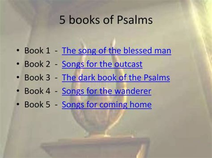 How are the books of Psalms divided?