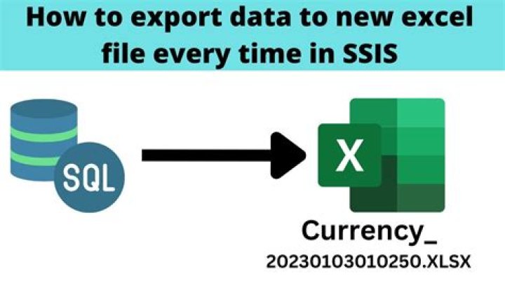 How do I export data from SSIS to Excel?