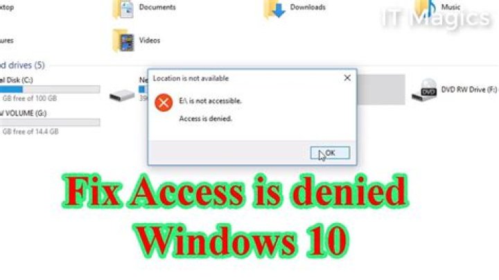 How do I fix Access Denied Windows XP?