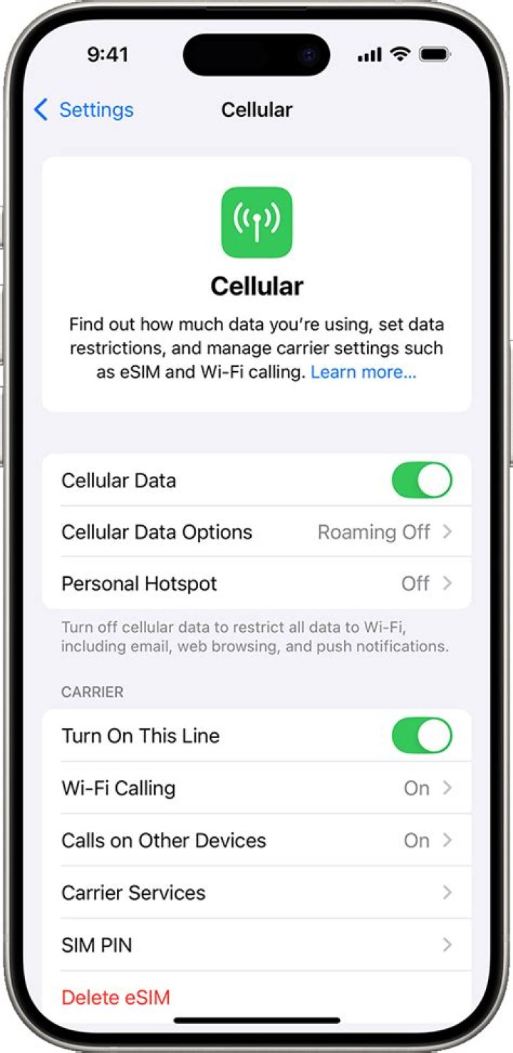 How do I fix my cellular network on my iPhone 5?