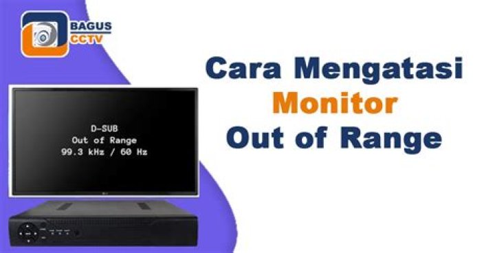 How do I fix my monitor out of range?