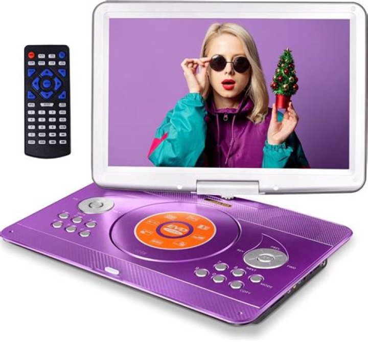 How do I play a DVD on a portable DVD player?