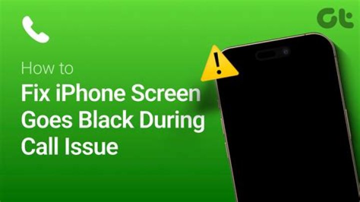 How do I stop my iPhone screen from going black when I call?