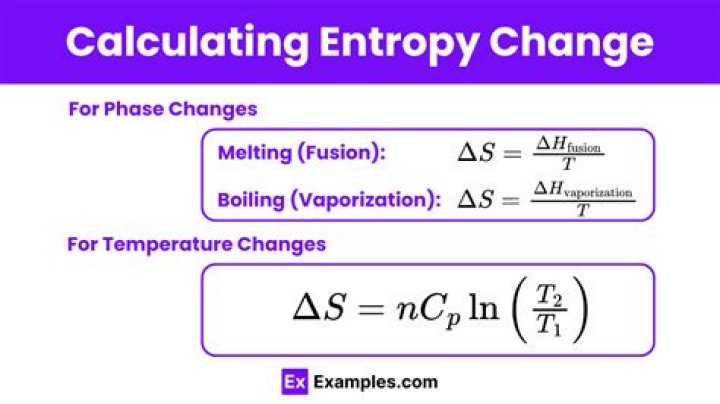 How do you calculate entropy and enthalpy?