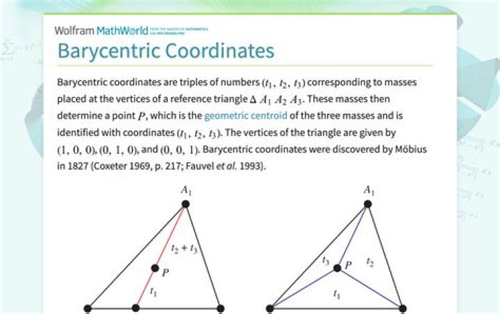 How do you find Barycentric coordinates?
