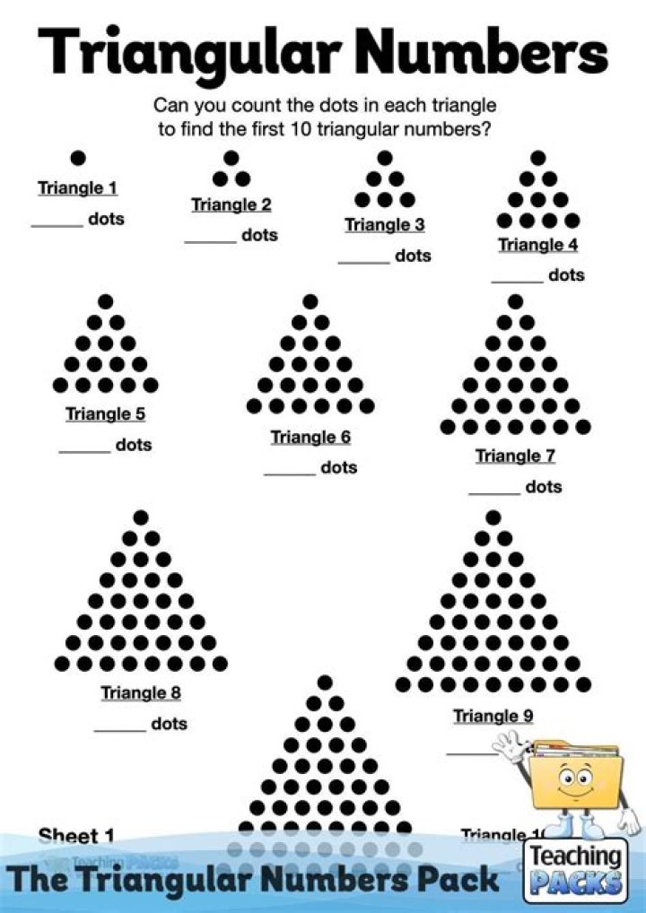 How do you find triangular numbers for kids?