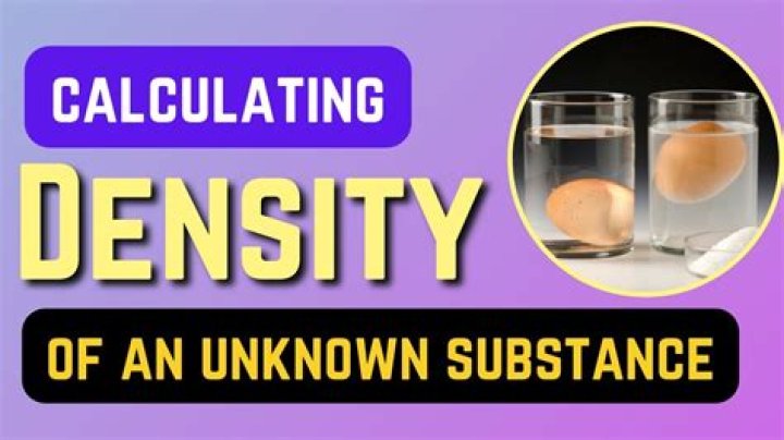 How do you identify an unknown substance?