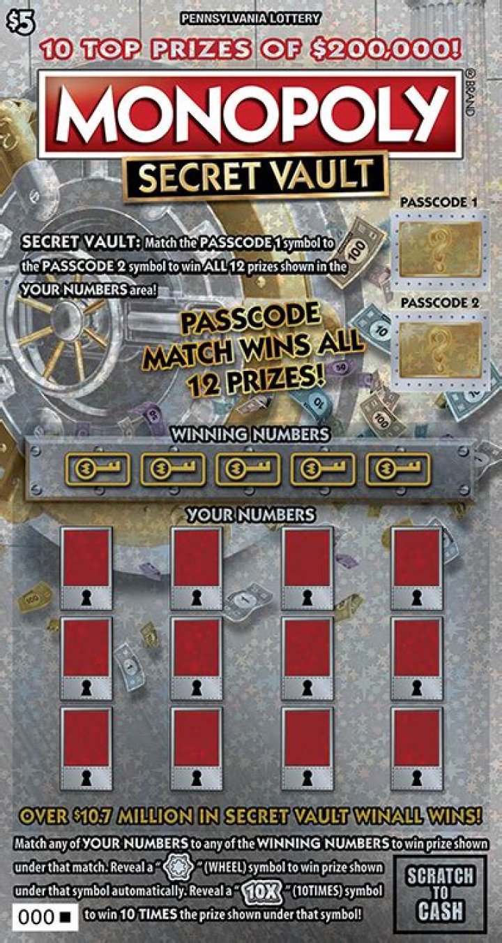 How do you play $5 Scratchers in Monopoly?