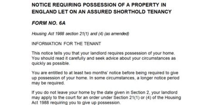 How does a landlord respond to a section 26 notice?