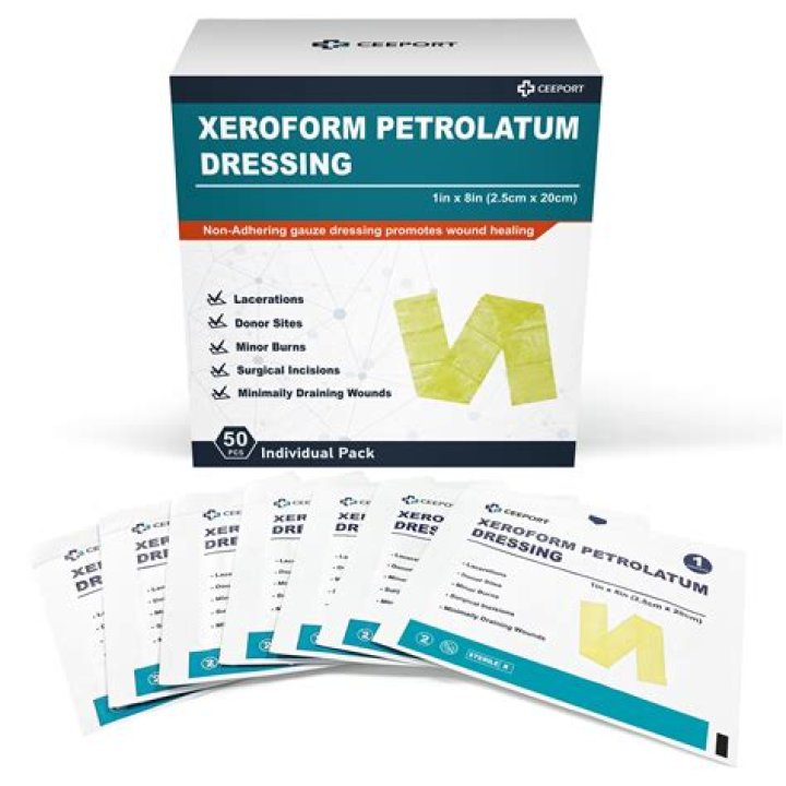 How long can you leave Xeroform on a wound?