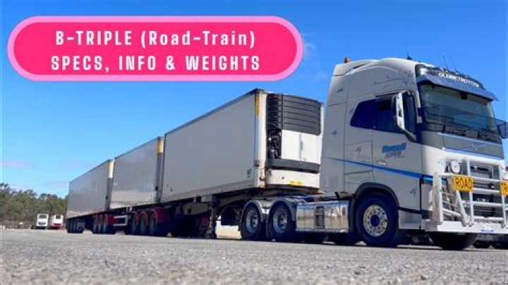 How long is B-train truck?