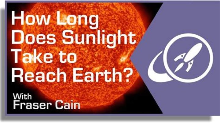 How long light takes from Sun to Earth?