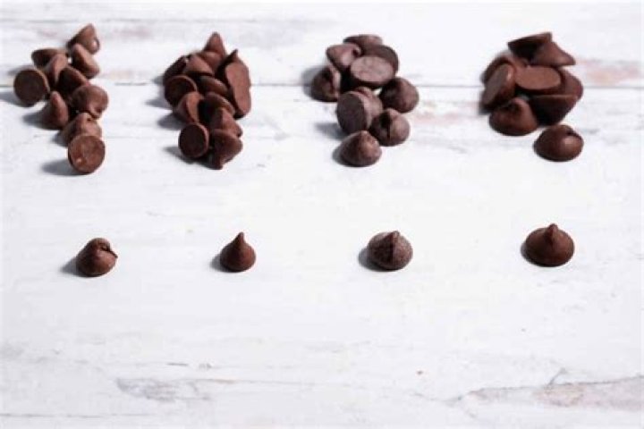 How many cups is 80 grams of chocolate chips?