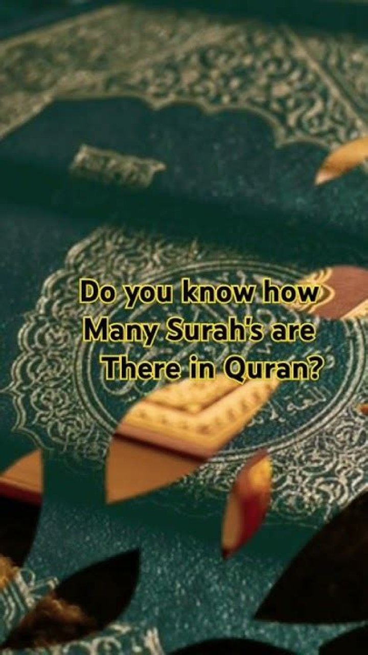 How many surahs are there in the Quran?