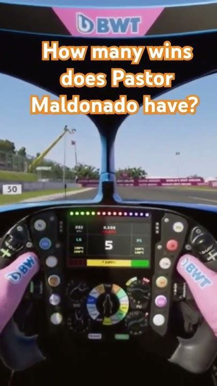 How many wins does Pastor Maldonado have?