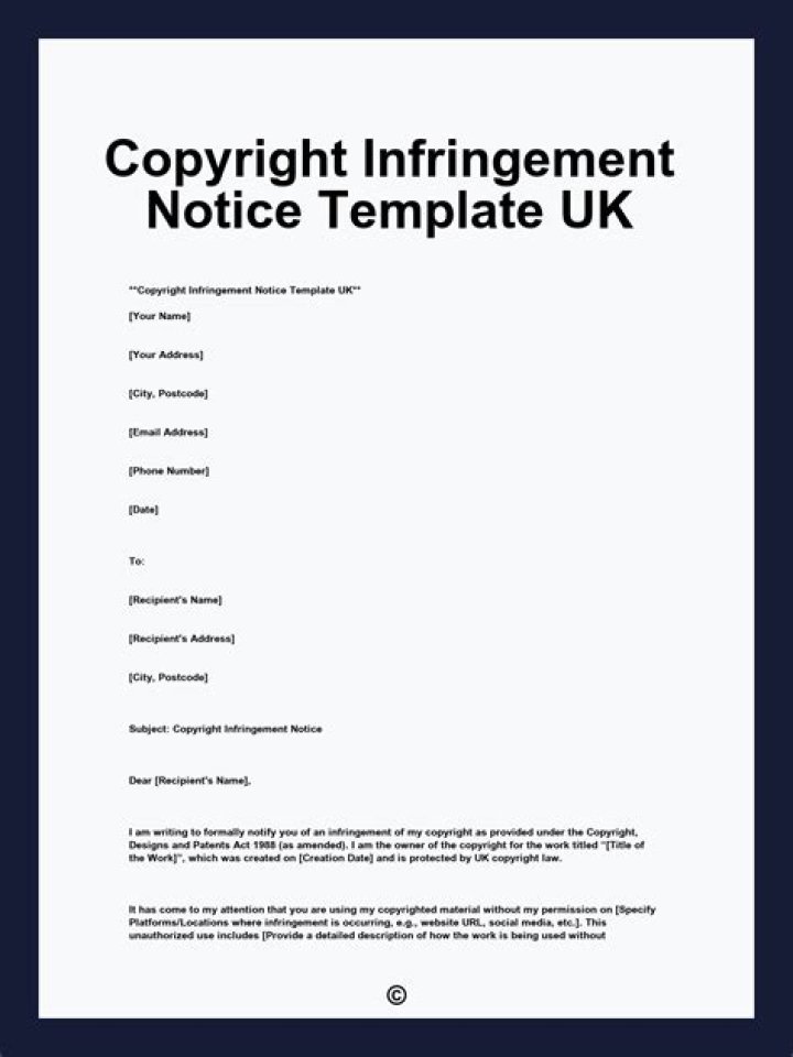 Should I be worried about a copyright infringement notice 2020?