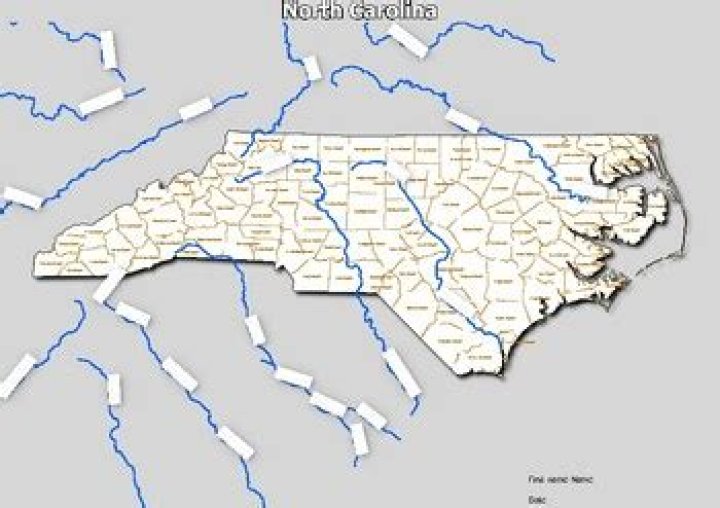 What are the 4 major rivers in North Carolina?