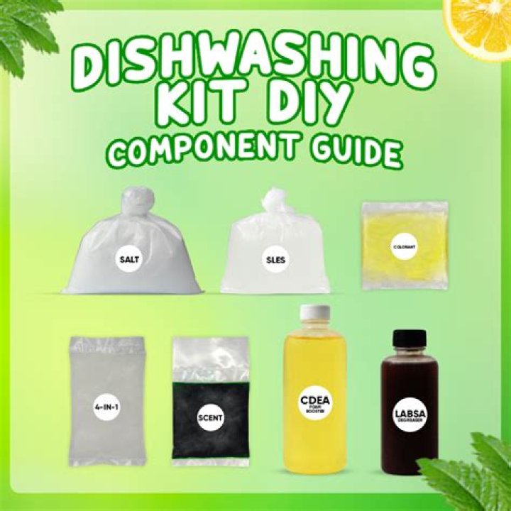 What are the ingredients of dishwashing liquid?