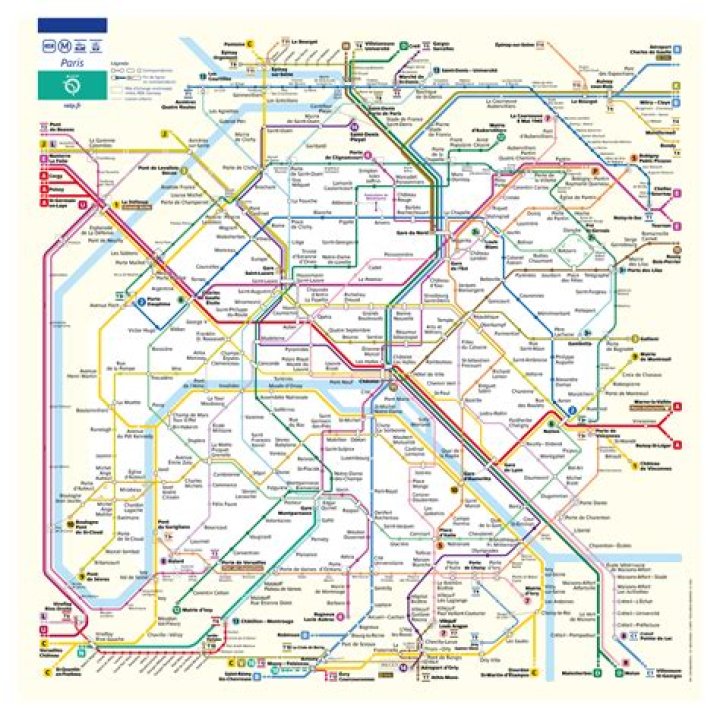 What are the zones for the Metro in Paris?