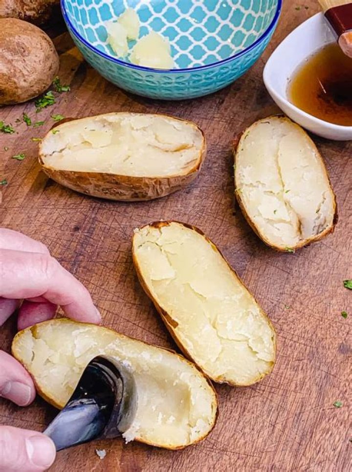 What can I do with scooped out potatoes?