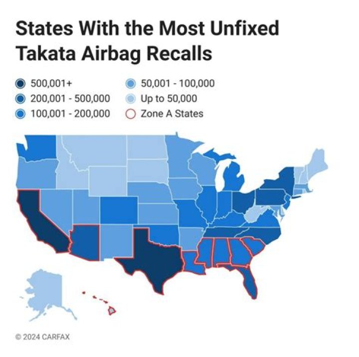 What cars are affected by Takata recall?