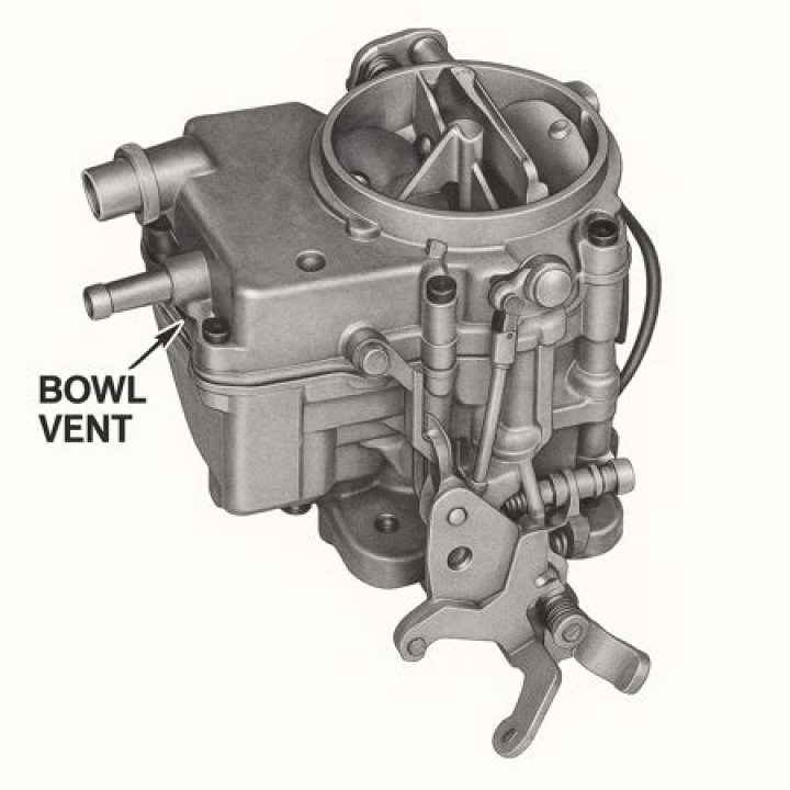 What does a carburetor bowl vent do?