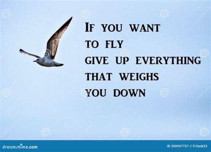 What does it mean if something weighs you down?