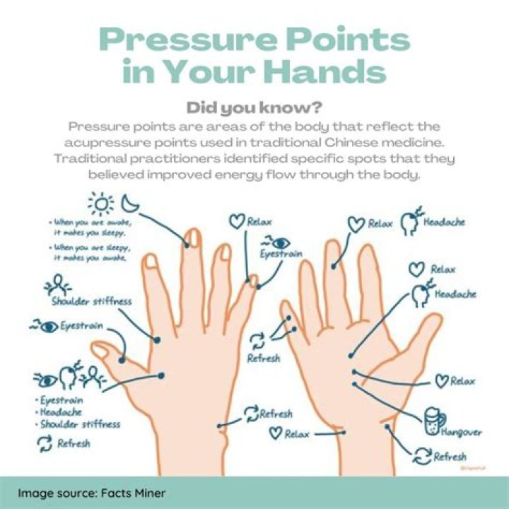 What does pushing pressure points do?