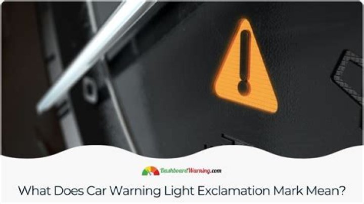 What does the exclamation mark mean on a forklift?