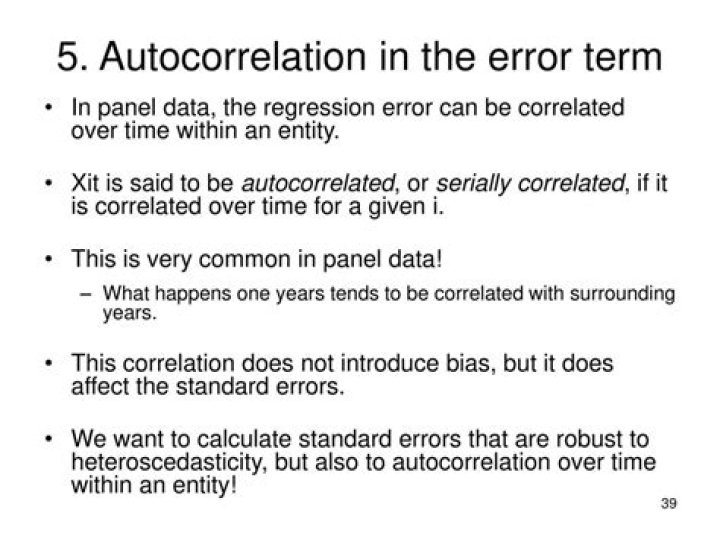 What if errors are serially correlated?