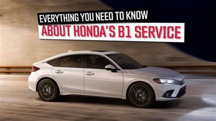 What is a B1 service on a Honda Civic?