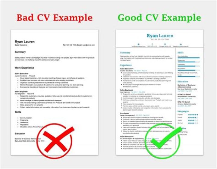 What is a good CV format?
