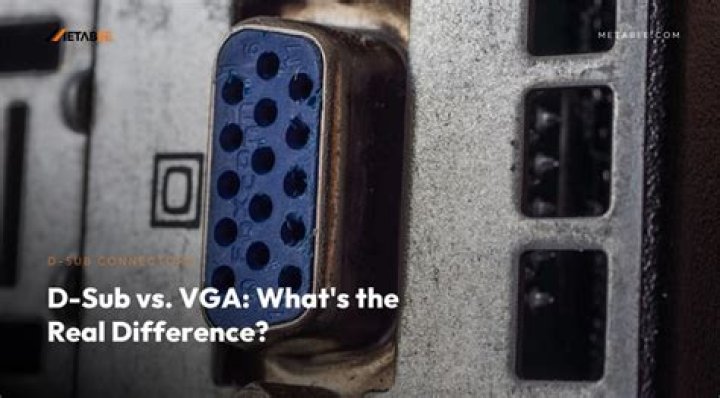 What is a VGA D-Sub port?