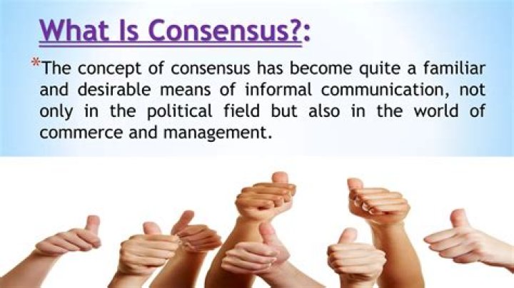 What is consensus map?