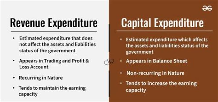 What is difference between capital and revenue expenditure?