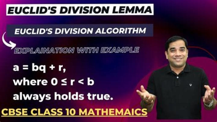 What is Euclid Division lemma with example?