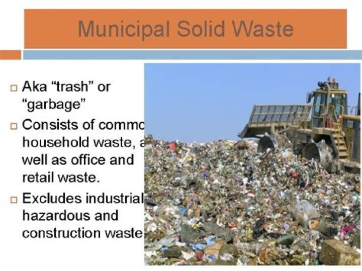 What is municipal waste?