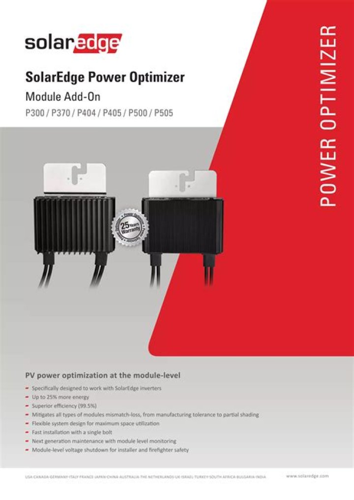 What is SolarEdge Power Optimizer?