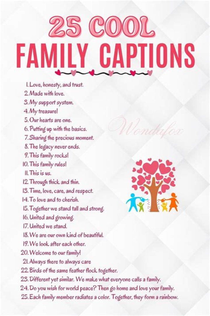What is the best caption for parents?