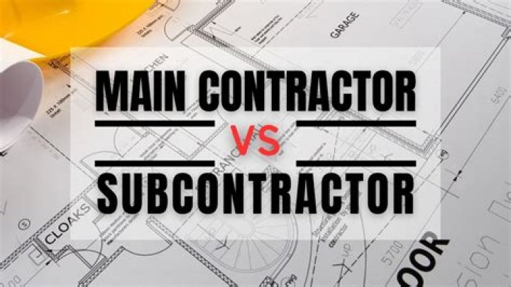 What is the main contractor in construction?