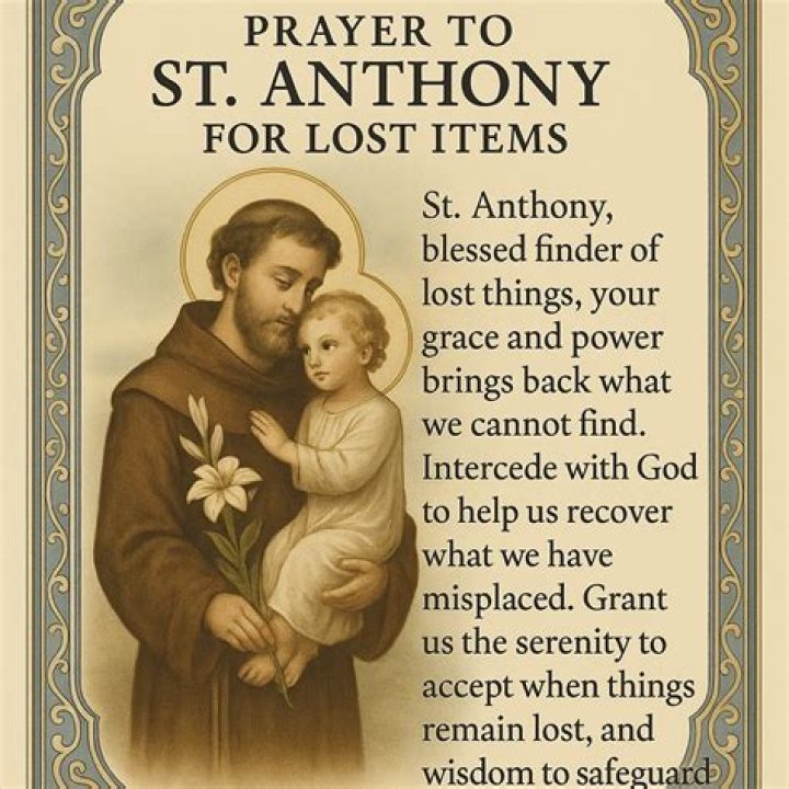 What is the Saint Anthony prayer?