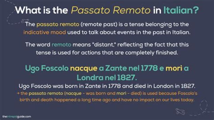 What is the Trapassato in Italian?
