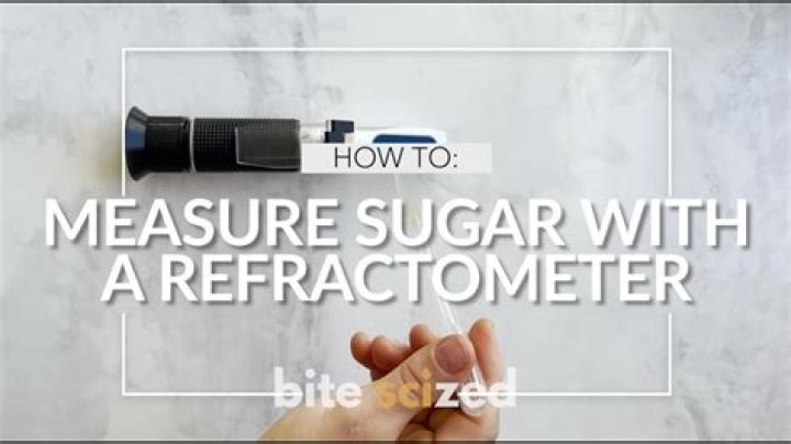 What method should be used to measure sugar?