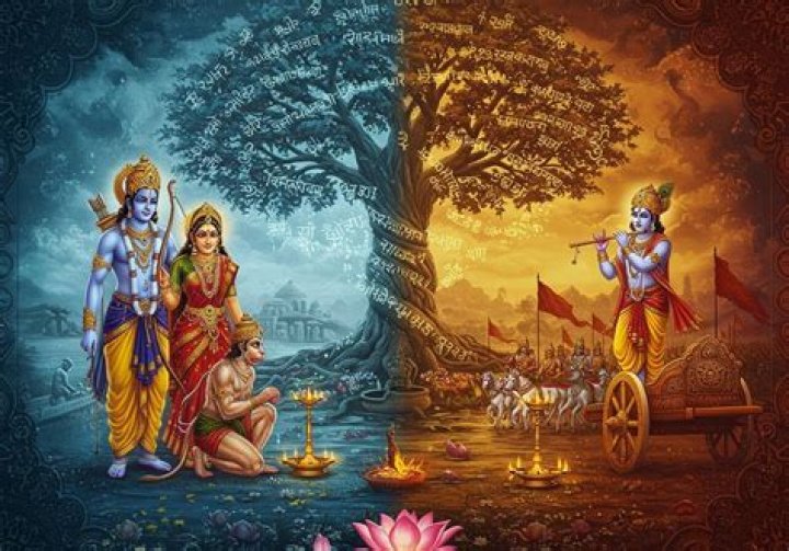 What type of literature are the Mahabharata and the Ramayana?